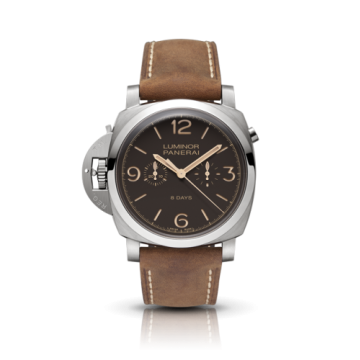 Panerai Luminor 1950 Chrono Mono-Pulsante Left-Handed 8 Days Titanio