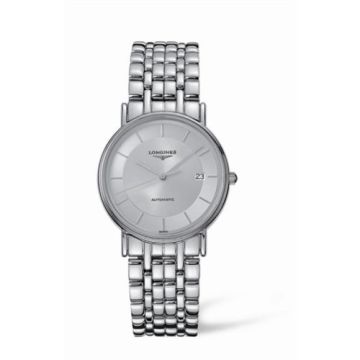 Longines Presence 34.5 Automatic Stainless Steel Silver Bracelet