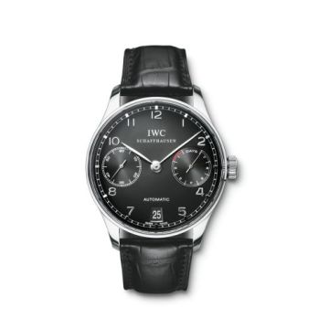 IWC Schaffhausen Portuguese Automatic Stainless Steel / Black