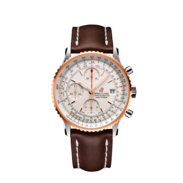 Breitling Navitimer 1 Chronograph 41 Stainless Steel / Red Gold / Silver / Croco / Folding