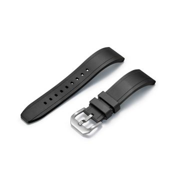 STRAIGHT END FKM RUBBER STRAP (UX03) - 22mm