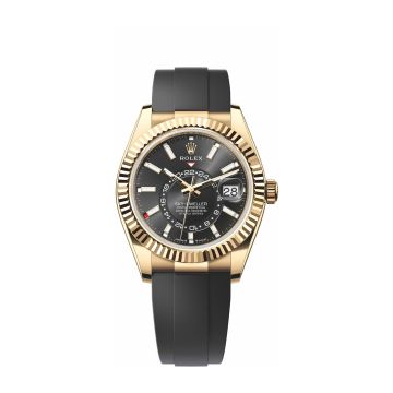 Rolex Sky-Dweller Yellow Gold / Black / OysterFlex