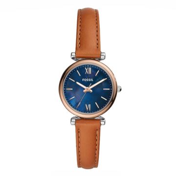 Fossil Carlie Mini Cuir Marron