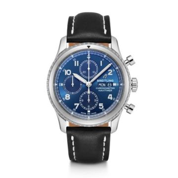 Breitling Navitimer 8 Chronograph 43 Stainless Steel / Blue / Black Calf