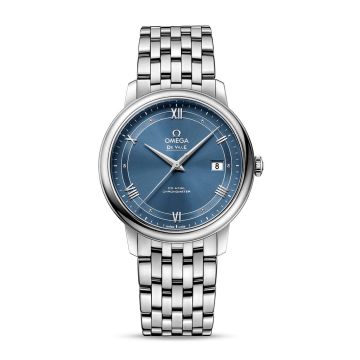 Omega De Ville Prestige Co-Axial 39.5 Stainless Steel / Vintage  Blue / Bracelet