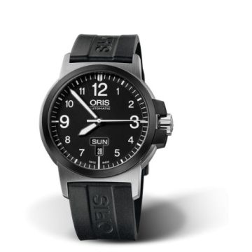 Oris BC3 Advanced Day Date Stainless Steel - DLC / Black / Rubber
