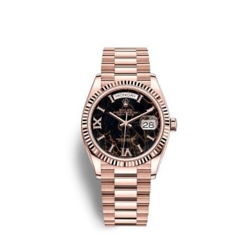 Rolex Day-Date 36 Everose Gold / Fluted / Eisenkiesel / President