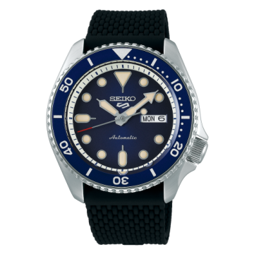Seiko 5 Sports Suits Style Stainless Steel / Blue / Rubber