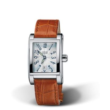 Oris Rectangular Date 24 Stainless Steel / Silver - Arabic