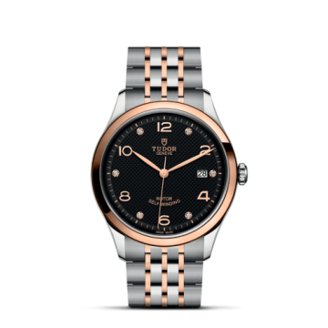 Tudor 1926 39 Stainless Steel / Rose Gold / Black - Diamond