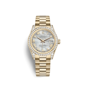 Rolex Datejust 31 Yellow Gold Diamond / President / MOP Roman