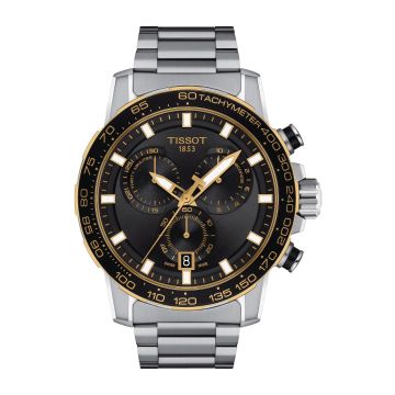 Tissot Supersport Chrono Stainless Steel - Yellow Gold / Black / Bracelet
