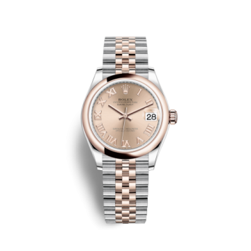 Rolex Datejust 31 Stainless Steel/ Rose Gold / Domed / Rose - Roman / Jubilee
