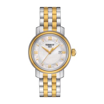 Tissot Bridgeport Lady Stainless Steel - Yellow Gold / MOP / Bracelet