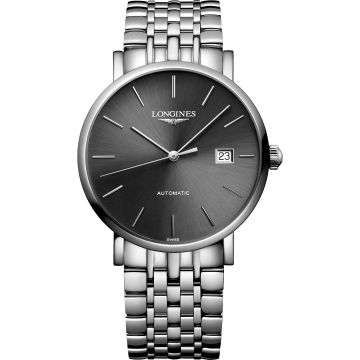 Longines Elegant Collection Automatic 39 Stainless Steel / Grey / Bracelet