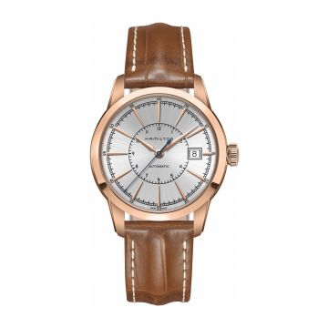 Hamilton Railroad 40 Auto Rose Gold / Silver