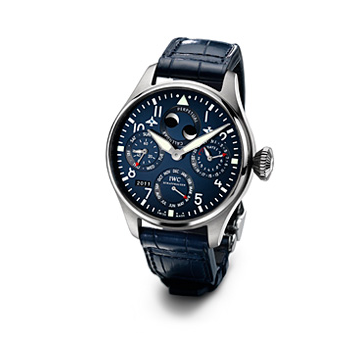 IWC Schaffhausen Big Pilot Perpetual Calendar White Gold / Blue / Bucherer