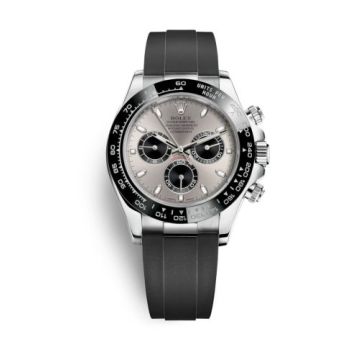 Rolex Cosmograph Daytona White Gold / Cerachrom / Silver / Oysterflex