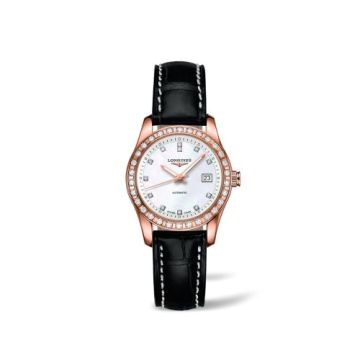 Longines Conquest Classic Automatic 29.5 Red Gold / Diamond / MOP