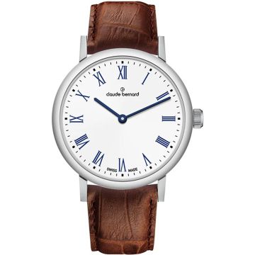 Claude Bernard Slim Line 32 White / Brown