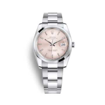 Rolex Oyster Perpetual Date 34 Stainless Steel Domed / Oyster / Pink