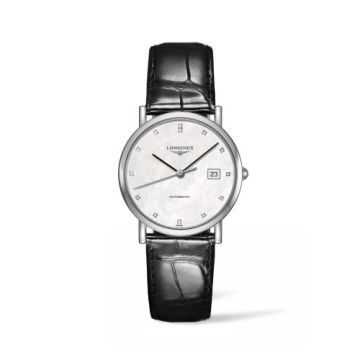 Longines Elegant Collection 34.5 Automatic Stainless Steel / MOP / Strap