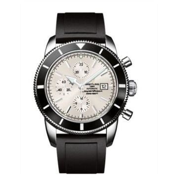 Breitling Superocean Heritage 46 Chronograph Stainless Steel / Black / Stratus Silver / Rubber