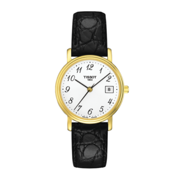 Tissot Desire Quartz 27 Yellow Gold PVD / White / Strap