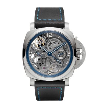 Panerai Luminor 1950 Tourbillon GMT Titanio Lo Scienziato Blue