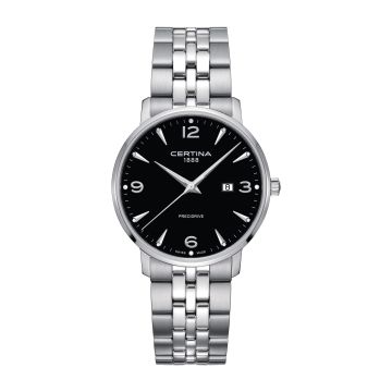 Certina DS Caimano 39 Stainless Steel / Black / Bracelet