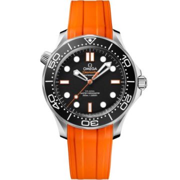 Omega Seamaster Diver 300M Master Co-Axial 42 No-Date Stainless Steel / Black - Orange / Rubber