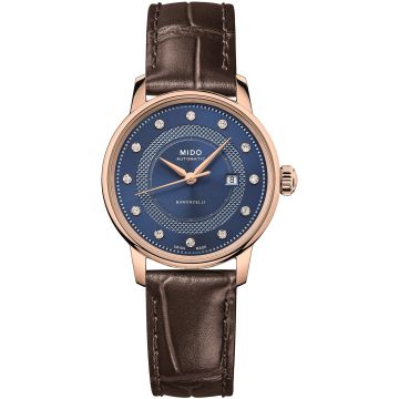 Mido Baroncelli Signature 30 Rose Gold / Blue - Diamond