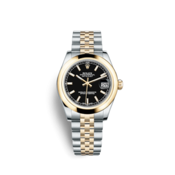 Rolex Datejust 31 Rolesor Yellow Domed / Jubilee / Black