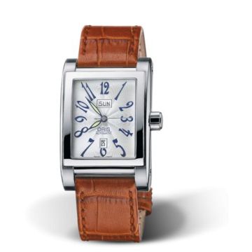 Oris Rectangular Day Date 30 Stainless Steel / Silver