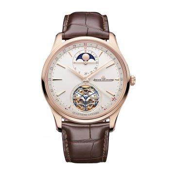 Jaeger-LeCoultre Master Ultra Thin Tourbillon Moon Pink Gold / Eggshell / Alligator
