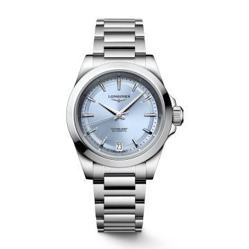 Longines Conquest 34 Stainless Steel / Ice Blue  / Bracelet