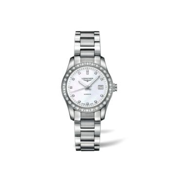 Longines Conquest Classic Automatic 29.5 Stainless Steel / Diamond / MOP