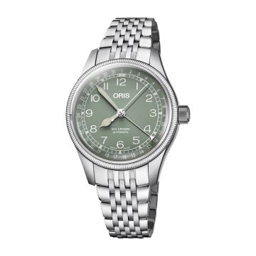 Oris Big Crown Pointer Date 36 Stainless Steel / Green / Bracelet