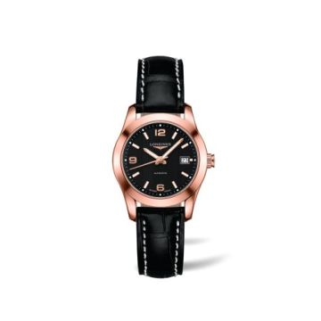 Longines Conquest Classic Automatic 29.5 Red Gold / Black
