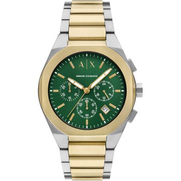 Armani Exchange Rafael Chronograph Two-tone / Green 42mm