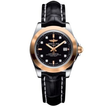 Breitling Galactic 32 Sleek Edition Stainless Steel / Rose Gold / Trophy Black Diamond / Croco