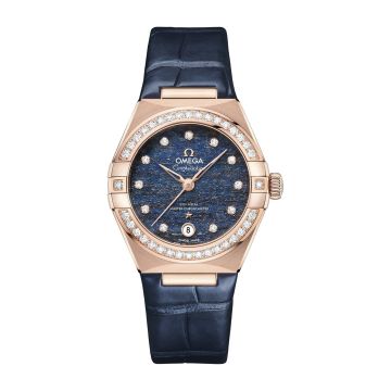 Omega Constellation Manhattan 29 Co-Axial Master Chronometer Sedna Gold / Diamond / Blue Aventurine