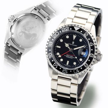 Steinhart Ocean One GMT BLACK Diver Watch