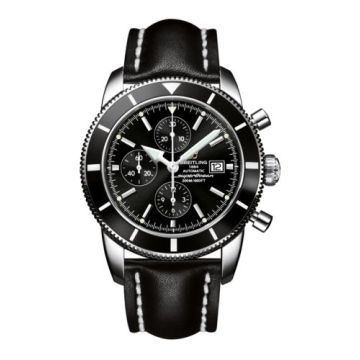 Breitling Superocean Heritage 46 Chronograph Stainless Steel / Black / Black / Calf