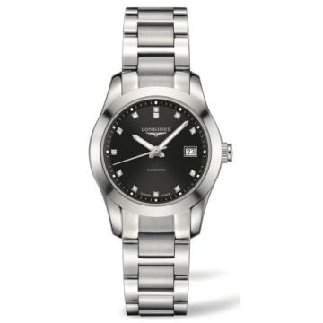 Longines Conquest Classic Automatic 29.5 Stainless Steel / Black / Bracelet