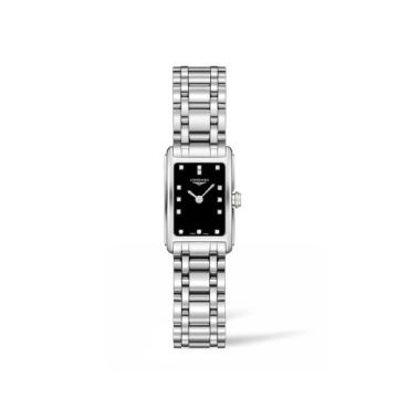 Longines DolceVita 17.4 Quartz Stainless Steel / Black / Bracelet