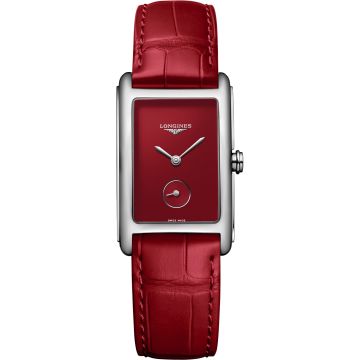 Longines DolceVita 23 Quartz Stainless Steel / Red