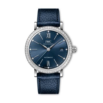 IWC Schaffhausen Portofino Automatic 37 Stainless Steel - Diamond / Blue
