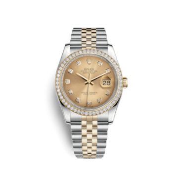 Rolex Datejust 36 Rolesor Yellow Diamond / Jubilee / Champagne Diamond