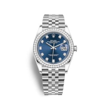 Rolex Datejust 36 Stainless Steel / Diamond / Blue-Diamond / Jubilee